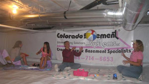 Encapsulated crawl space in colorado